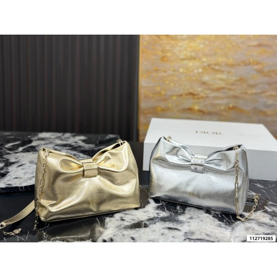Dior Bow Chain Bag (Metallic)